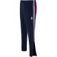 Navy Kids' Westmeath GAA Rockway Brushed Skinny Tracksuit Bottoms with the County Crest and Zip Pockets by O’Neills.