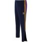 Navy Kids' Wexford GAA Rockway Brushed Skinny Tracksuit Bottoms with the County Crest and Zip Pockets by O’Neills.