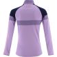 Purple Women's Fermanagh GAA Rockway Half Zip Top with Zip Pockets and the County Crest by O’Neills
