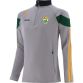 Grey Kerry GAA Hybrid Half Zip Top with zip pockets and county crest by O’Neills. 