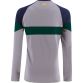 Grey Rockway Kerry GAA sweatshirt with stripes on sleeves by O’Neills.