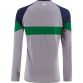Grey Rockway Limerick GAA sweatshirt with stripes on sleeves by O’Neills.