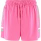 Antrim GAA Main Pink Kids Rosa GAA Shorts with an elasticated waistband and adjustable drawcord by O’Neills
