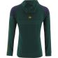 Green Offaly GAA Kids' Rockway pullover hoodie with zip pockets by O’Neills.