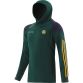 Green Offaly GAA Kids' Rockway pullover hoodie with zip pockets by O’Neills.
