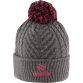Grey and pink Dublin GAA Ruby Bobble Hat Grey with county crest by O’Neills.