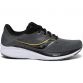 black and gold Saucony men's running shoes with more bulk and less comfort from O'Neills