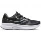Men's Black Saucony Guide 15 Running Shoes with lightweight, breathable mesh from O'Neills.