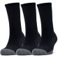 black Under Armour adult 3 pack crew socks with HeatGear fabric to keep you cool, dry & light from O'Neills