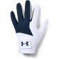 white and navy Under Armour men's golfing glove, lightweight with a textured palm for enhanced grip from O'Neills