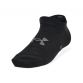 Kids' Black Under Armour Essential 6-Pack No Show Socks, with anti-odor technology from O'Neills.