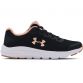 black, white and pink Under Armour women's running shoes, lightweight and breathable from O'Neills