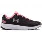 black, pink and white Under Armour running shoes with a charged cushioning midsole from O'Neills