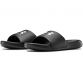 black Under Armour women's sliders wiht an EVA outsole and underfoot cushioning from O'Neills