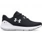 Men's Black Under Armour Surge 3 Running Shoes, with lightweight, breathable mesh upper from O'Neills.
