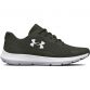 Men's Green Under Armour Surge 3 Running Shoes, with lightweight, breathable mesh upper from O'Neills.