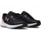 Women's Black Under Armour Surge 3 Running Shoes, with lightweight, breathable mesh upper from O'Neills.
