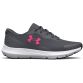 Grey Under Armour Women's UA Surge 3 Running Shoes, with Enhanced cushioning around ankle collar for superior comfort from O'Neill's.
