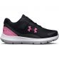 Infants Black Under Armour Surge 3 AC Running Shoes, with lightweight, breathable upper mesh from O'Neills.