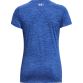 Blue Under Armour women's gym t-shirt with v-neckline from O'Neills.