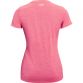 Under Armour Women's Tech™ SS V-Neck Twist T-Shirt Cerise / Pink Lemonade / Metallic Silver