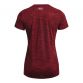 Women's Red Under Armour Tech V-Neck Twist T-Shirt, with an all-over twist effect from O'Neills.
