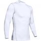 White Under Armour men's training baselayer with grey UA logo on neck from O'Neills.