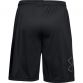 Black Under Armour men's shorts with elasticated waistband from O'Neills.