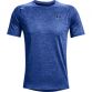 Blue Under Armour men's gym t-shirt with a black logo on left chest from O'Neills.