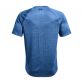 Blue Under Armour men's gym t-shirt with short sleeve and black UA logo on upper back by O'Neills.