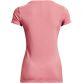 Women's Under Armour pink mesh gym t-shirt with short sleeves from O'Neills.