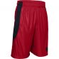 Red Under Armour men's gym shorts with ventilated side panels from O'Neills.