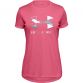 Under Armour Kids' Tech Big Logo T-Shirt Pink Lemonade / White