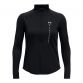 Black Under Armour women's running half zip training top with reflective detail from O'Neills.