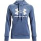 Blue Under Armour women's overhead hoodie with large white UA logo on front from O'Neills