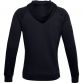 Black Under Armour men's overhead hoodie with large white UA logo on front from O'Neills.