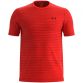 Red Under Armour men's seamless gym short sleeve t-shirt from O'Neills.