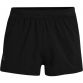 Black Under Armour men's split running shorts with elasticated waist from O'Neills.