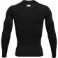 Under Armour Men's HeatGear® Armour Long Sleeve T-Shirt Black / White