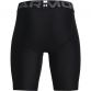 Black Under Armour kids' base layer shorts with elastic waistband from O'Neills.