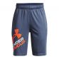 Kids' Blue Under Armour Prototype 2.0 Logo Shorts, with open hand pockets from O'Neills.