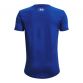Kids' Royal Blue Under Armour Kids' Sportstyle Left Chest T-Shirt, with a ribbed collar from O'Neills.