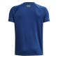 Blue Under Armour Kids' UA Tech™ Big Logo T-Shirt, with Raglan sleeves from O'Neill's.