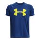 Blue Under Armour Kids' UA Tech™ Big Logo T-Shirt, with Raglan sleeves from O'Neill's.