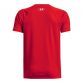 Red Under Armour Kids' Tech™ Big Logo T-Shirt, with Raglan sleeves from O'Neills