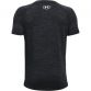 Black Under Armour boys t-shirt with small UA logo on upper back from O'Neills.
