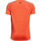 Orange Under Armour kids' t-shirt made from ultra soft UA Tech™ fabric, featuring a small Under Armour logo and raglan sleeves available from O'Neills.
