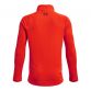 Orange Under Armour boys half zip top with black UA logo on upper back from O'Neills.