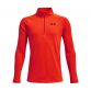 Orange Under Armour boys half zip top with black UA logo on left chest from O'Neills.