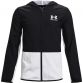 Black and white Under Armour kids' full zip rain jacket with hood from O'Neills.